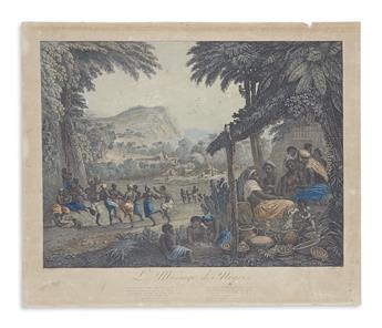 FRERET, LOUIS (after.) Habitation des Negres * Le Culte des Negres * Le Mariage des Negres * Arrivee des Europeens en Afrique.